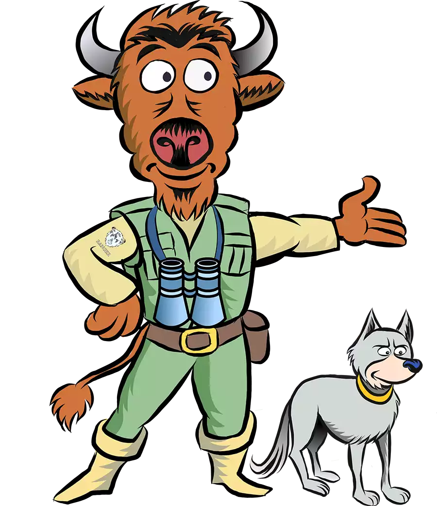 Willy Wisent, de mascotte van Stichting Participatie Wisentbos Willy Wisent, de mascotte van Stichting Participatie Wisentbos